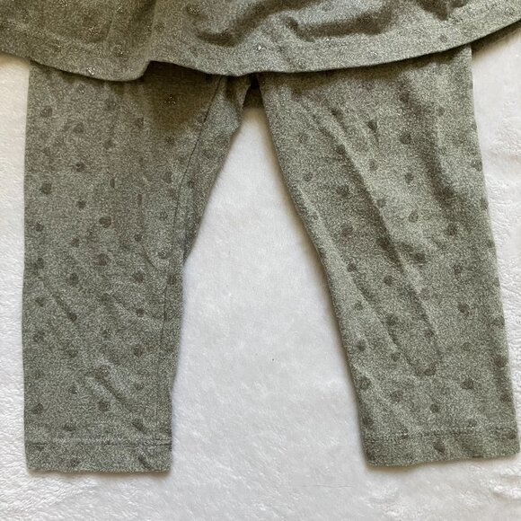 MiniBamba Baby Toddler Layered Leggings 18M | Grey Sparkle Hearts Skirted GUC - Picture 6 of 16